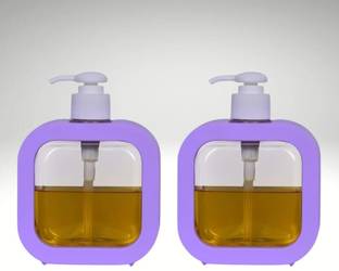 Aimko Wall-Mounted Manual Push-Button Liquid Soap Dispenser | Ideal for Shower (2 Pcs) 300 ml Liquid, Shampoo, Soap Dispenser