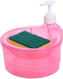 ActrovaX Kitchen Accessories Double Layer 2 in 1 Liquid soap Dispenser with Pump 250 ml Liquid, Soap, Conditioner, Gel, Shampoo, Lotion Dispenser