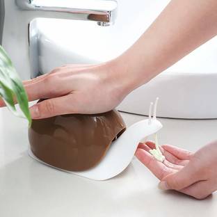 Kliznil Snail-Shape Liquid Soap Dispenser Hand Wash Dispenser Pump Push(1 Piece) 120 ml Soap, Lotion, Shampoo, Liquid Dispenser