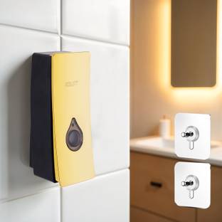 Spotview Manual Wall Mounted Liquid Soap Dispenser - Gold (200 ml, Pack of 1) 200 ml Soap Dispenser