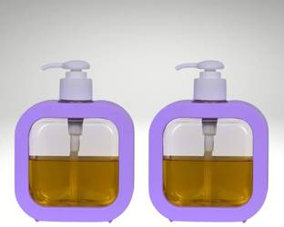 Aimko Wall-Mounted Manual Push-Button Liquid Soap Dispenser | Ideal for Shower (2 Pcs) 300 ml Liquid, Shampoo, Soap Dispenser