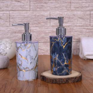shenron Plastic Liquid Dispenser for Bathroom,Soap Dispenser for Handwash Combo 250 ml Liquid, Soap, Gel, Conditioner, Shampoo, Lotion Dispenser