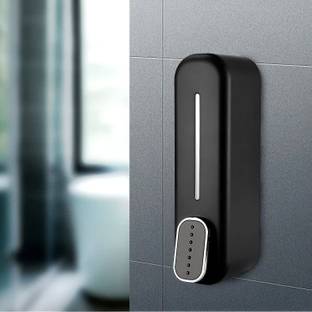 CARNIVAL Multi Function Black ABS Soap Dispenser / Holder For Bathroom,Kitchen,Washbasin 350 ml Conditioner, Gel, Liquid, Lotion, Shampoo, Soap, Sanitizer Stand Dispenser