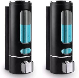 Pink Tokri ABS Wall Mount Multipurpose Liquid Dispenser For Kitchen & Bathroom 400 ml Gel, Conditioner, Liquid, Shampoo, Lotion, Soap Dispenser