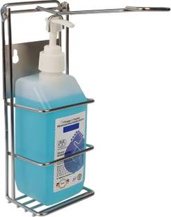 FITSON Hand Sanitizer Dispenser Stand Wall Mount Type Stainless Steel (Only Stand) 500 ml Sanitizer Stand Dispenser