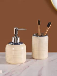 Nestasia Contemporary Stoneware Bath 200 ml Liquid Dispenser