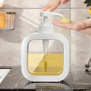CloudTab Liquid Soap Dispenser Refillable Pump Bottle for Kitchen, Bathroom & Home Use 500 ml Liquid, Gel, Conditioner, Soap, Sanitizer Stand, Shampoo, Lotion Dispenser