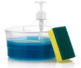 MAGICSPOON Double Layer 2 in 1 Liquid soap Dispenser with Pump and Sponge 800 ml 800 ml Soap Dispenser
