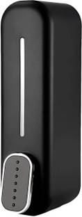 Aimko ABS WallMounted Manual Soap Dispenser 350ml Liquid Dispenser for Bathroom(Black) 350 ml Liquid, Shampoo, Soap, Conditioner Dispenser