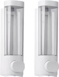 KURIC Liquid Sanitizer Shower Gel Dish Wash Soap Dispenser for Bathroom (Pack of 2) 600 ml Liquid, Conditioner, Foam, Gel, Sanitizer Stand, Shampoo Dispenser