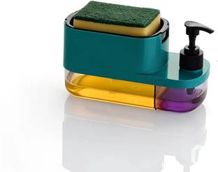 Dreamy Delights Women's First Choice of New Designed 3 In 1 Liquid Dispenser / Spounge Holder / 500 ml Conditioner, Foam, Gel, Liquid, Lotion, Soap, Shampoo Dispenser