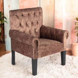 Ikiriya Arista Sheesham Wood Mid Century Accent Solid Wood Living Room Chair