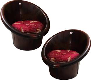ANJWAR ANJWAR Indoor & Outdoor Tub Chairs with Complimentary Cushions set of 2 Plastic Living Room Chair