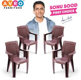 AVRO furniture 7756 Plastic Chairs for Home Living Room Office Garden Plastic Outdoor Chair