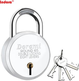 Indora Round 65mm lock 3 Keys Double Locking 8 Lever locks and security TAJ P2.3 Padlock