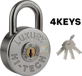 alone Luxury Hi-Tech 71 MM Big Size, Big Tumbler Padlock 4 Keys, Push Locking Padlock