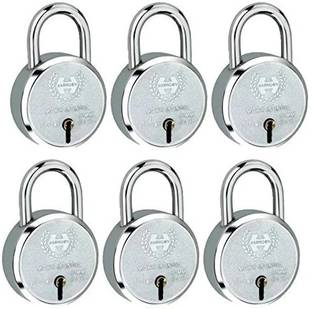HARRISON 0656 J Supreme Round 50mm BCP Padlock with 7 Lever (Pack of 6) Padlock