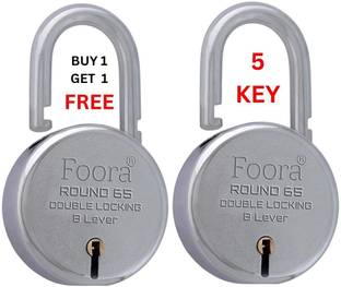 LINK O LINE ROUND 65 PACK OF 2, DOUBLE LOCKING MULTIPURPOSE LOCK Padlock