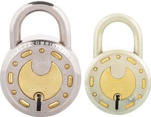 Standard Choice Steel 8 Levers Locks (Pack of 2) Padlock