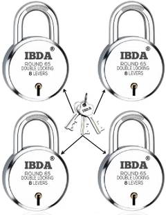 IBDA 4 locks with same key | Double Locking | 8 Levers' Technology | Rivetless Steel Padlock