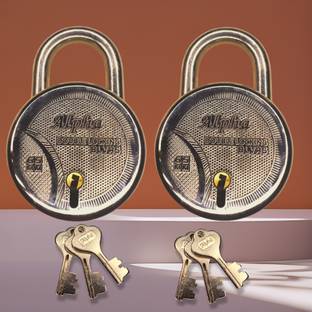 BrotherLockhous Alpha Double Lock/High security/Shutter lock/Round Lock 8 Levers padlock 65mm Padlock