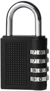 PuthaK Padlock Metal Resettable Combination Lock Home Security (Black) Combination Lock