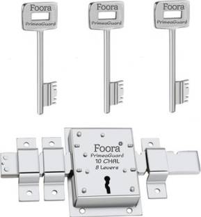 Foora PrimeGuard 10 Chal with Extra Key, 8 Lever, Operated Both Side Lock