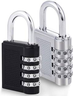 PuthaK 2 Pack 4 Digit Code Combination Small Lock Outdoor Indoor Waterproof Padlock Combination Lock