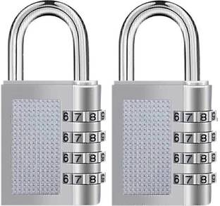 Techtest Combination 4 Digit Number Travel Luggage Password Lock For Home Office Gym School Padlock