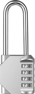 Store2508 Combination Padlock Long Shackle Solid Zinc Alloy Body (1 Pc) Combination Lock