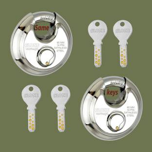 alone Steel Shutter 90mm Combo Lock for Home Gate Shop Shutter 4 Computer Keys Lock Lock
