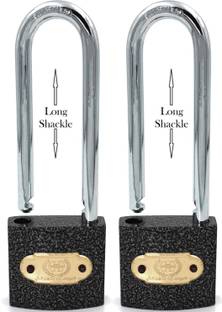 HARRISON CL 0323 40mm Small Cast Iron Pincylindrical Lock, Brass and Metallic (Pack of 2) Padlock