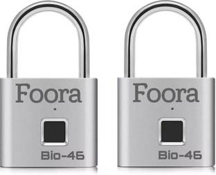 Foora BIO-46 (pk-2) SMART FINGER PRINT LOCK MULTIPURPOSE LOCK Padlock