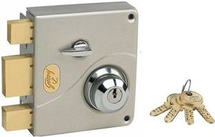Godrej Locks Ultra Tribolt 2C Deadbolt Satin Nickel Lock