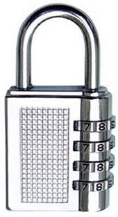 ACCESSOREEZ 4 Digit Travel Resettable Password Padlock Padlock Padlock