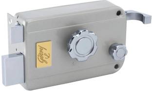 Godrej Locks rim lock satin silver 1-ck (inside opening) Lock