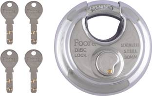 Foora Disc 90mm Shutter/Door With 4 Hi-Tech Brass Keys, Hardened Shackle Lock