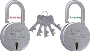 फूरा Same Keys Lock ( Common key for both Padlock ताला