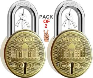 Indora Round T65 65mm lock 3 Keys Steel Shackle 8 Lever locks for home door gate Padlock