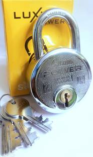 alone Luxury Power® 77 MM Big Size, Big Tumbler Steel Padlock 4 Keys, D/L Technology Padlock
