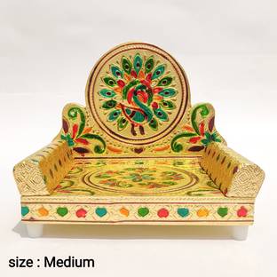 Any Fashion Krishnaji singhasan. Wooden singhasan for God Jhula