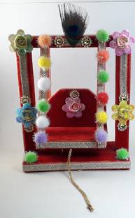 R D Handicraft R D Handicraft Thakur ji Jhula, Laddu Gopal ji Jhula, Usable 0 to 2 no Jhula