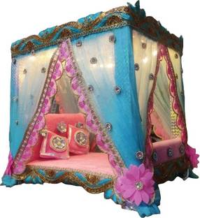 tilak shringar laddu gopal ji special bed with cushion and blanket(size 1to6) Jhula