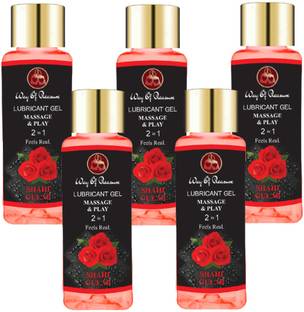 Way Of Pleasure 2-In-1 Lubricant Non-Sticky Water Base Rose ( Gulab) Lube Gel For Men & Women Lubricant