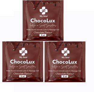 My Soul Chocolux Edible Chocolate Lube | 30 Sachets (3ml Each) Intimate Gel Lubricant