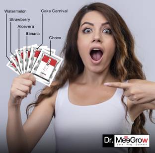 Dr.MeeGrow Water Based different 6 Flavor Lubricant Gel each 5ml Trial Sachets Lubricant