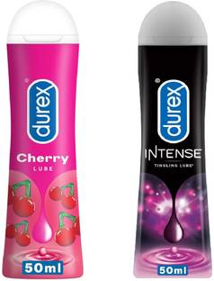 DUREX Intense and Cherry Lubricant - 50ml Non-Sticky, Smooth and Warm Lubricant