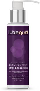 Lubequid Natural Water-Based Personal Lubricant & massage Gel Black Currant Flavour Lube Lubricant