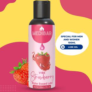 medibar Lubricant For Men & Women Strawberry Flavour infuses a fruity delight Strawberry Lubricant