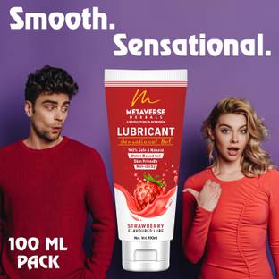 METAVERSE Lubricant For Men & WomenExplore Warm Sensation Lube Gel for intimacy Strawberry Lubricant